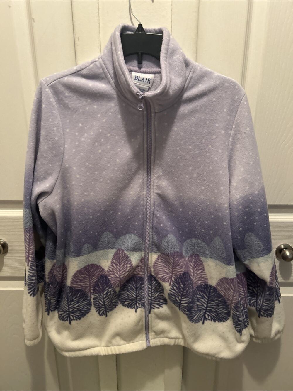Blair Large Vintage Jacket Multi-Color Trees Snowflakes